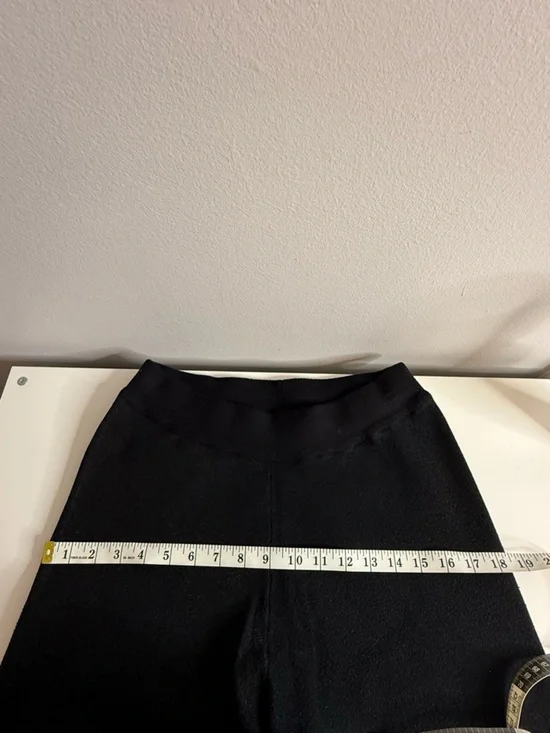 Dress in Lala Celestial Knit Pants Sun Hearts Colorful Black Wide Leg Small - Picture 9 of 10